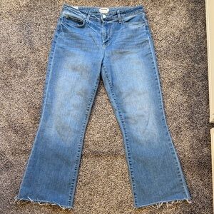 L'AGENCE Light Blue Cropped Flare Jeans